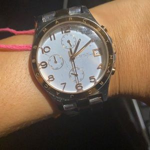 Rose good and silver Marc Jacobs watch